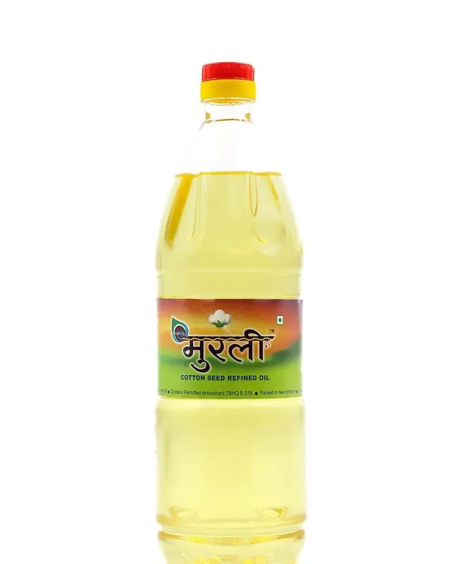 One-litre bottle of Murli Refined Cottonseed Oil
