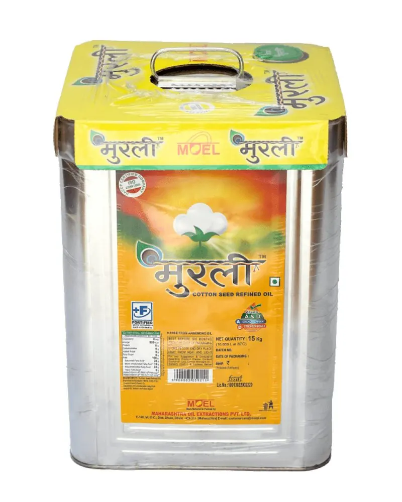 Murli Refined Cottonseed Oil tin
